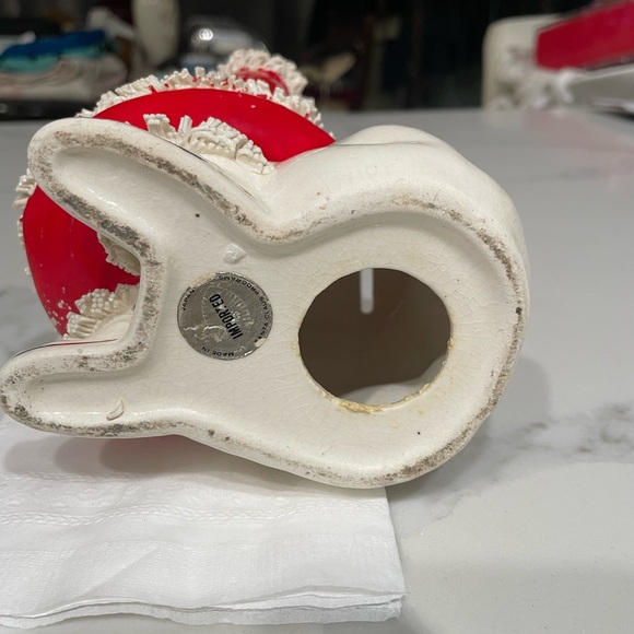 Vintage Napco Ceramic Spaghetti Santa Bank - Picture 5 of 7